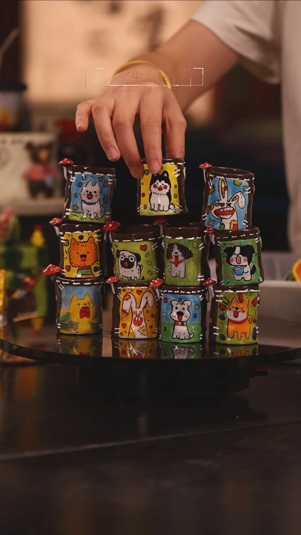 随机一个景德镇可爱设计师款陶瓷