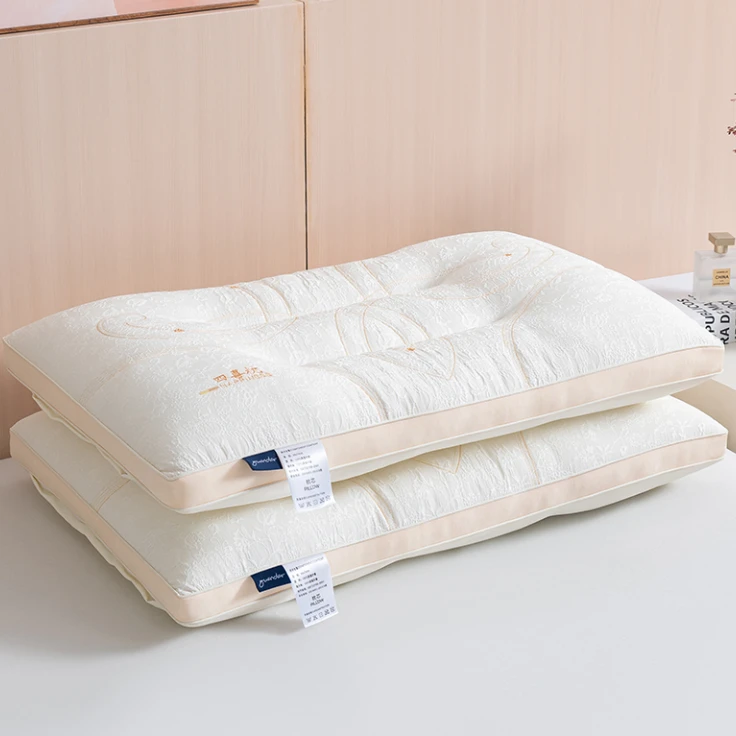 【宝艾轻奢】公主风超柔亲肤提花刺绣蚕丝四喜枕-48cm*74cm-