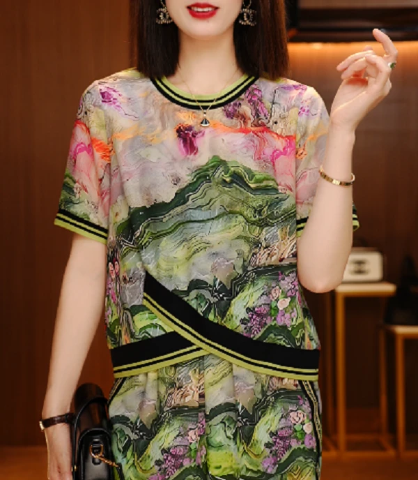 万水千山-夏季遮阳舒适百搭减龄优雅轻奢气质套装