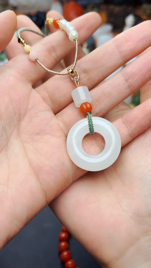 【闪购商品】和田玉颈饰未镶嵌平安环