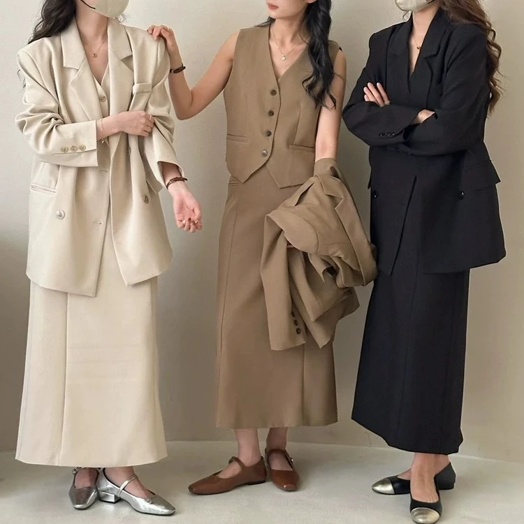 老钱意式西装三件套 BAW90001