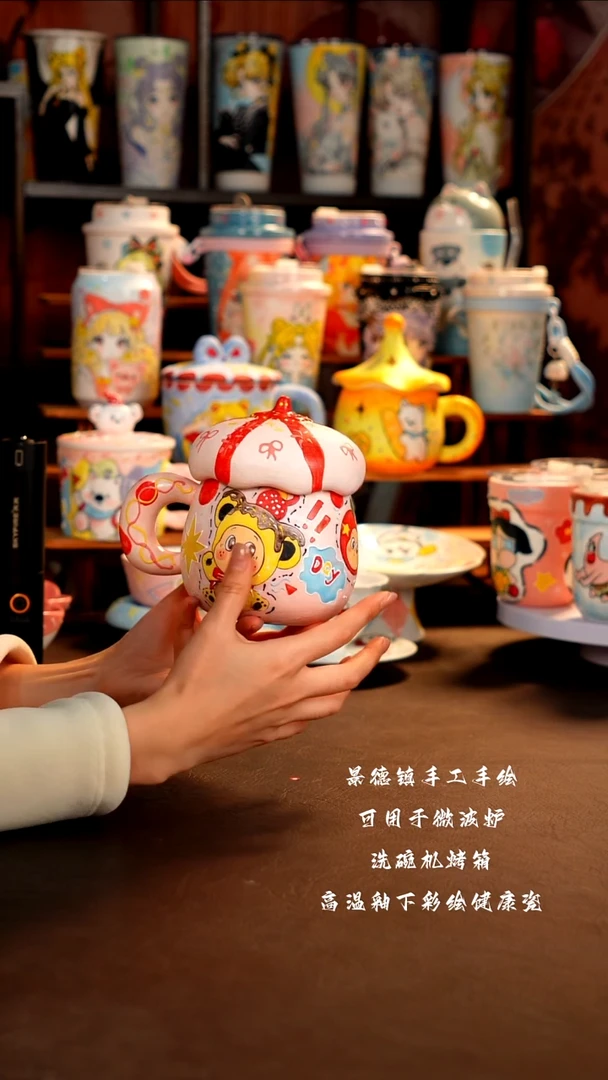 景德镇手工手绘杯杯