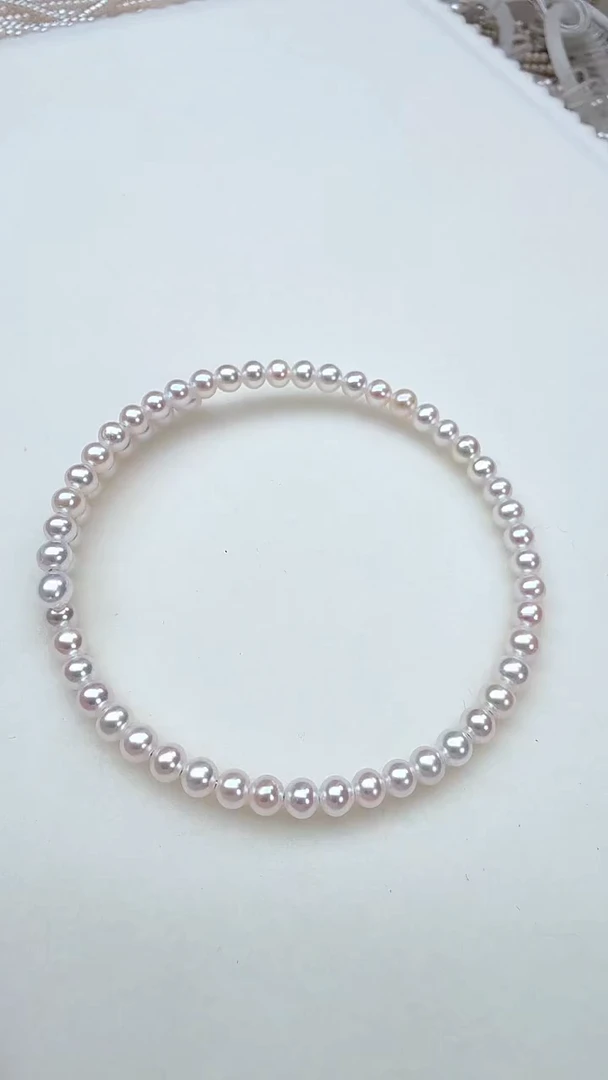 淡水珍珠手镯未镶嵌小米手镯