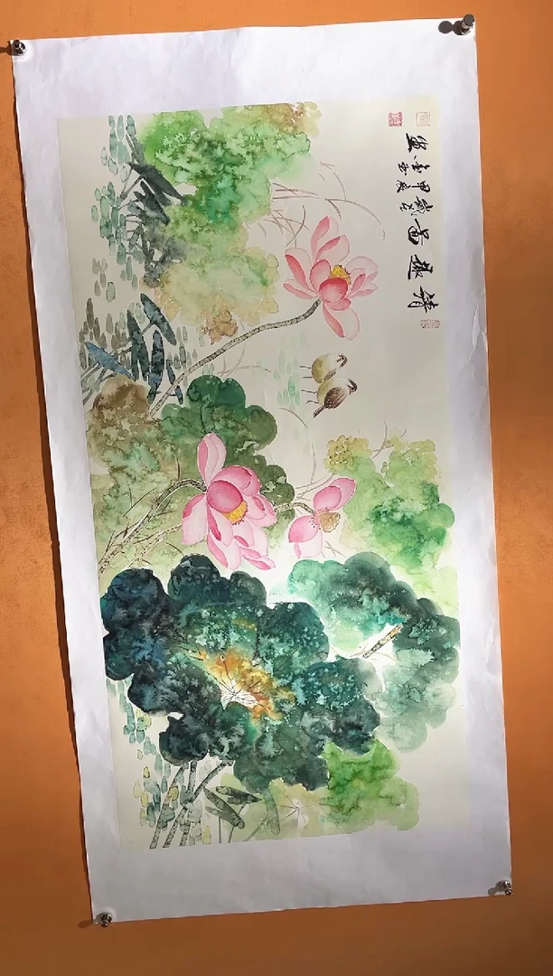 国画刘金玉老师亲笔手绘