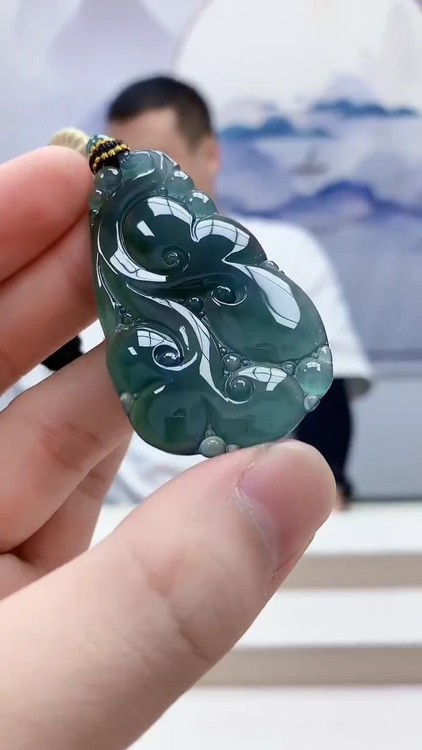 未镶嵌定制翡翠4898bb-毛货挂件28