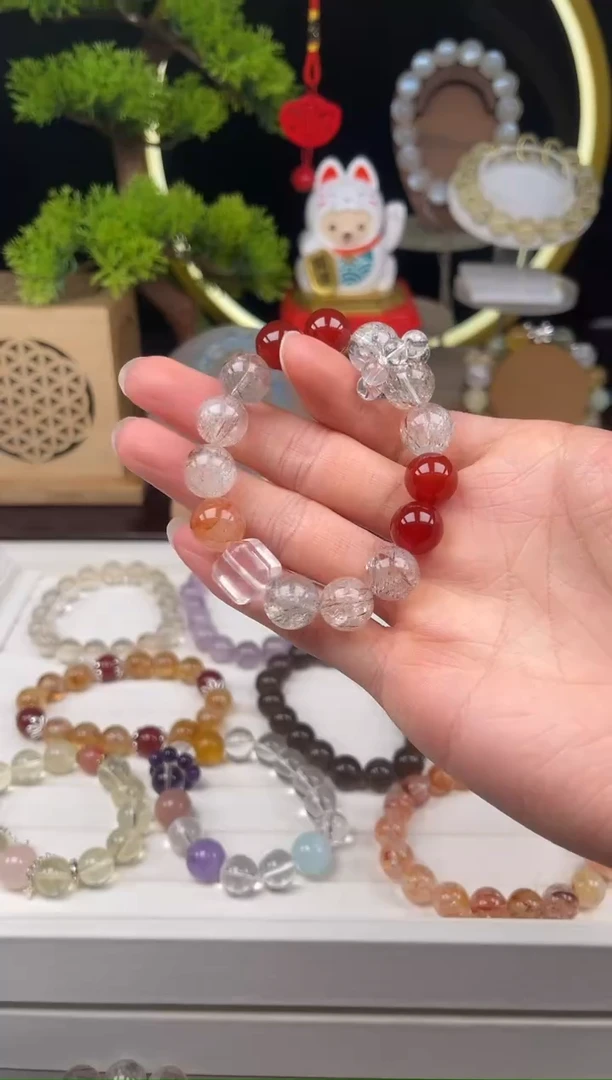 未镶嵌手串水晶设计款水晶12+