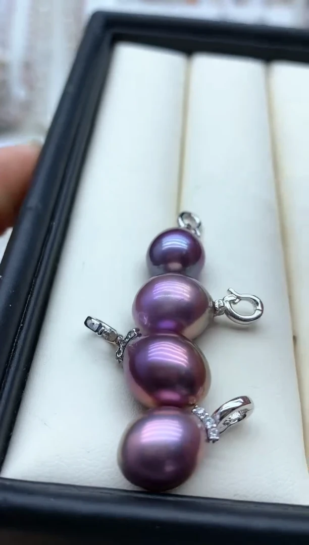 【闪购商品】淡水珍珠吊坠(不含链)银S925镶嵌多样性发其一