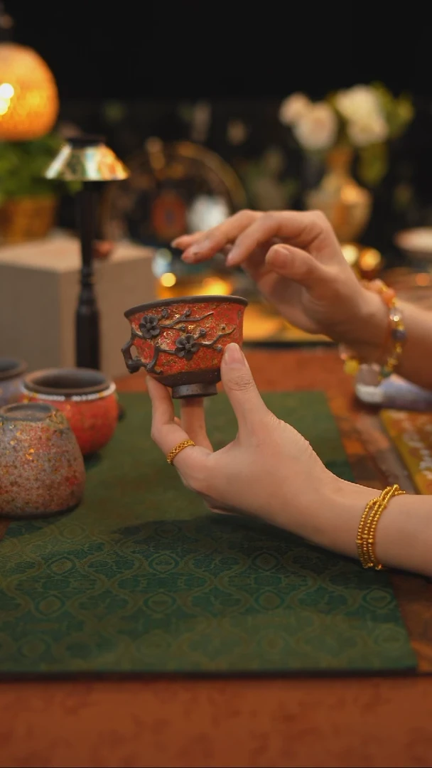 高越岩矿--红金梅花杯