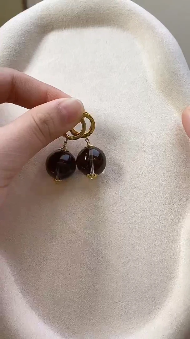 未镶嵌耳饰水晶耳环