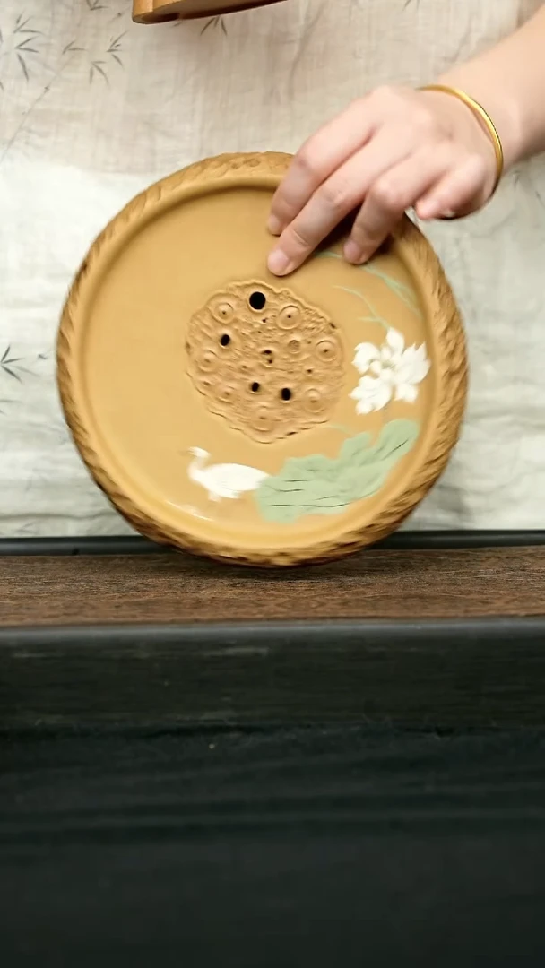 茶壶紫砂全手白鹭壶承 一物见春