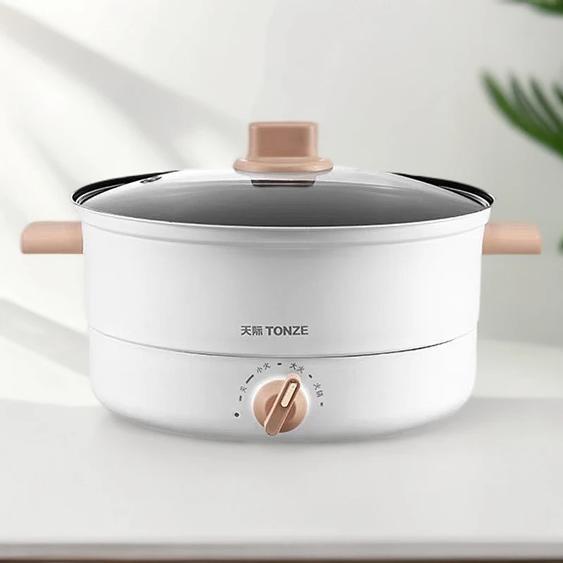 天际电火锅火锅专用锅电锅多功能一体锅大容量泡面专用锅电煮锅