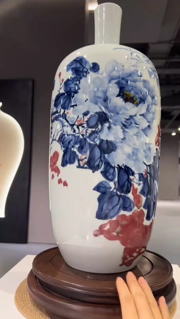 其他崔景哲-瓷器-C中-花开富贵