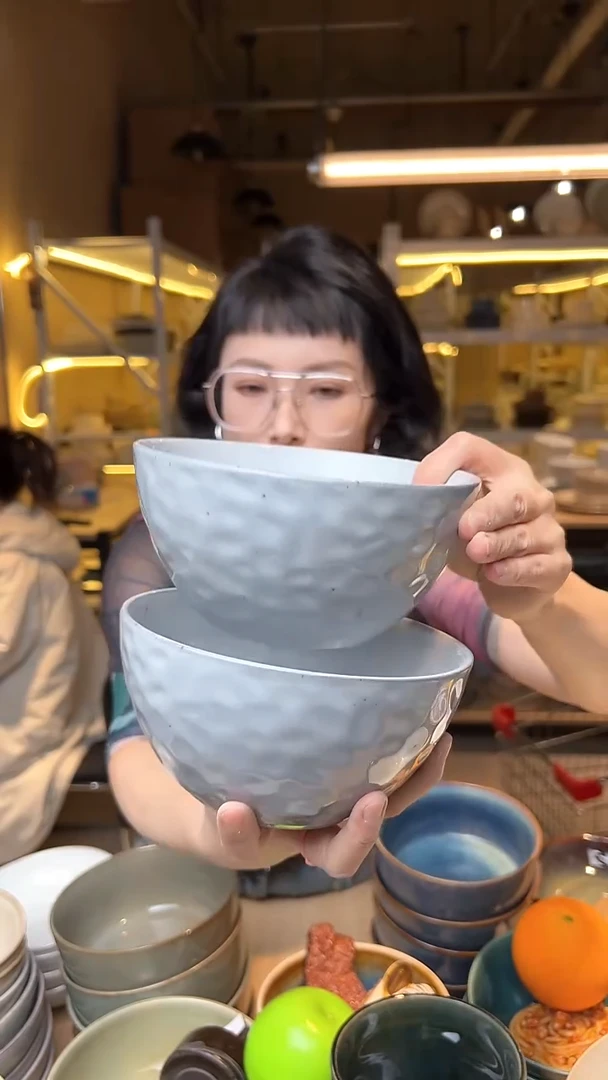 瓷1801外贸尾货高温釉下彩陶瓷餐具默认微瑕