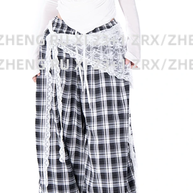 付新博女装小众设计感甜美蕾丝头巾腰巾屁帘女13907