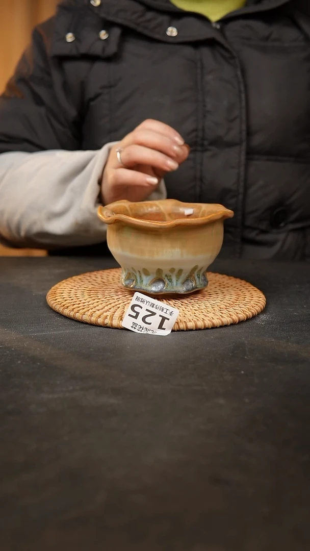 【闪购商品】瓷片125泥泥手工花盆