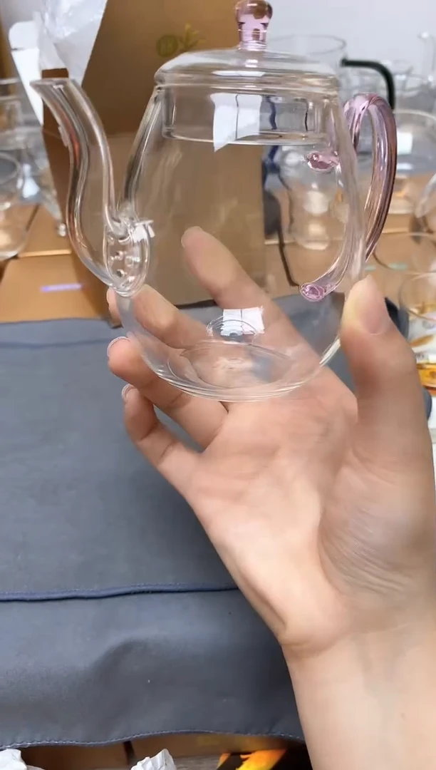 禾器灵雀壶浅粉色