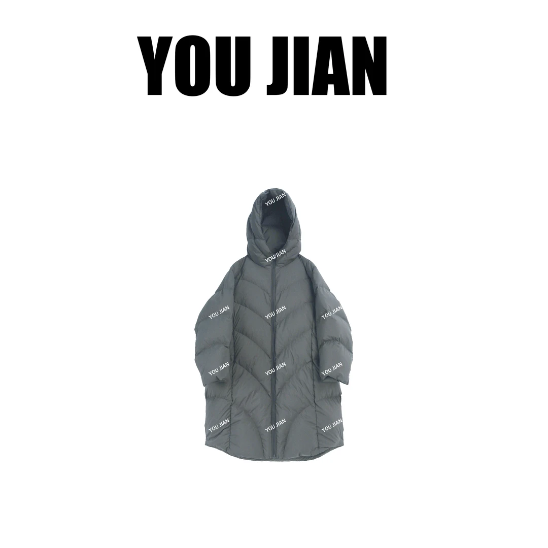 在云端～冬日新品大被子羽绒服高蓬松90绒弧度绗缝显瘦高级感