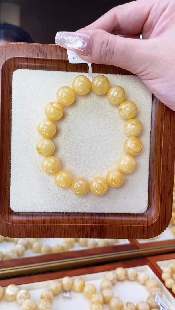 裸石蜜蜡未镶嵌手串