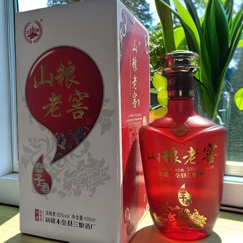 山粮2019年新疆糜子酒山粮老窖52°500ml浓香型粮食酒52度500ml