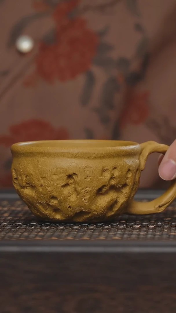 【闪购商品】紫砂茶杯福利紫砂供春手把（黄）