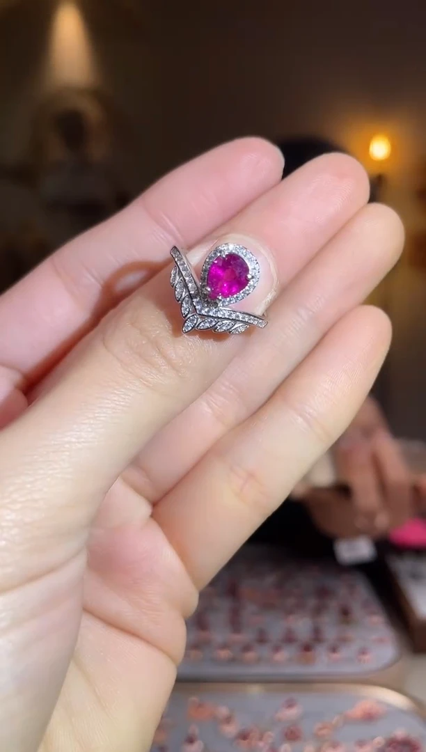 银S925镶嵌手饰碧玺手饰