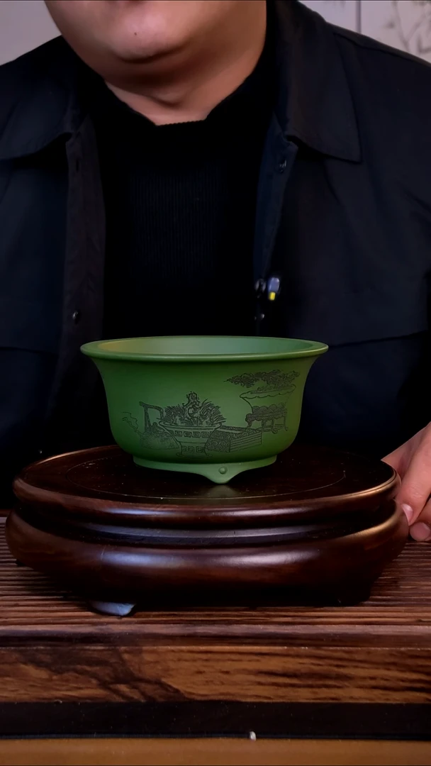 紫砂花盆  紫砂花盆-内口12-6