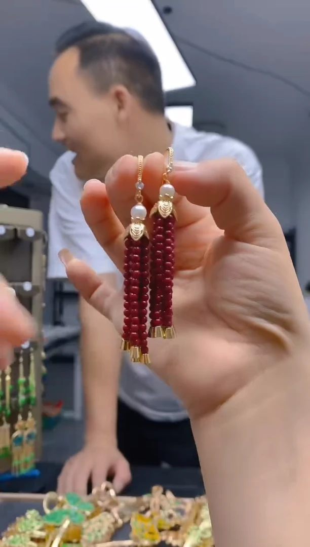 【闪购商品】玛瑙/玉髓耳饰合金022玛瑙饰品