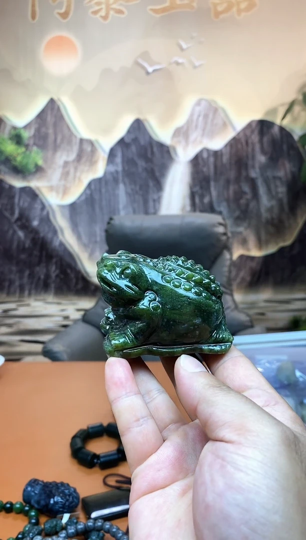 蛇纹石玉未镶嵌笔搁多样性随机发一