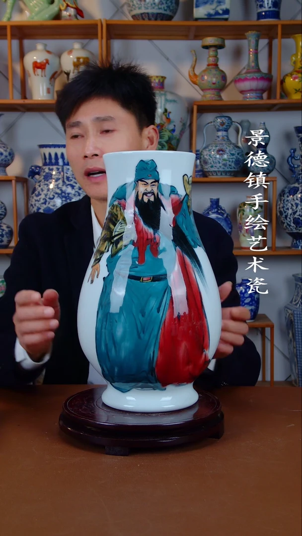 摆件景德镇手工手绘陶瓷摆件27