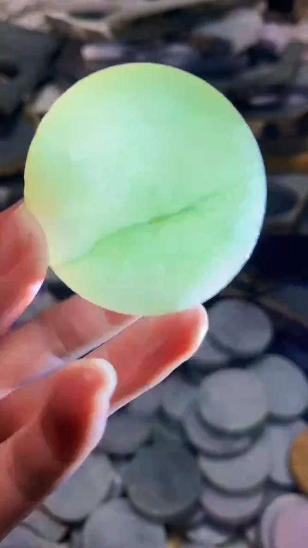 【闪购商品】翡翠颈饰未镶嵌A货白谭1857