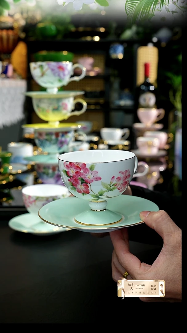 海棠花咖啡杯，，，，，，，，，，，