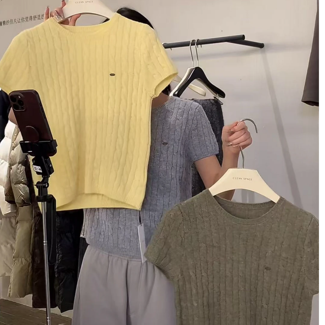 木兰 39956 针织短袖上衣