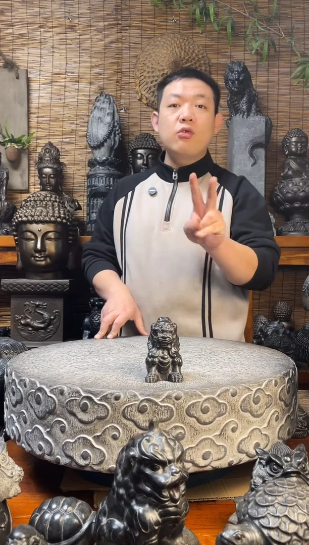 石材10狮子天然青石雕刻