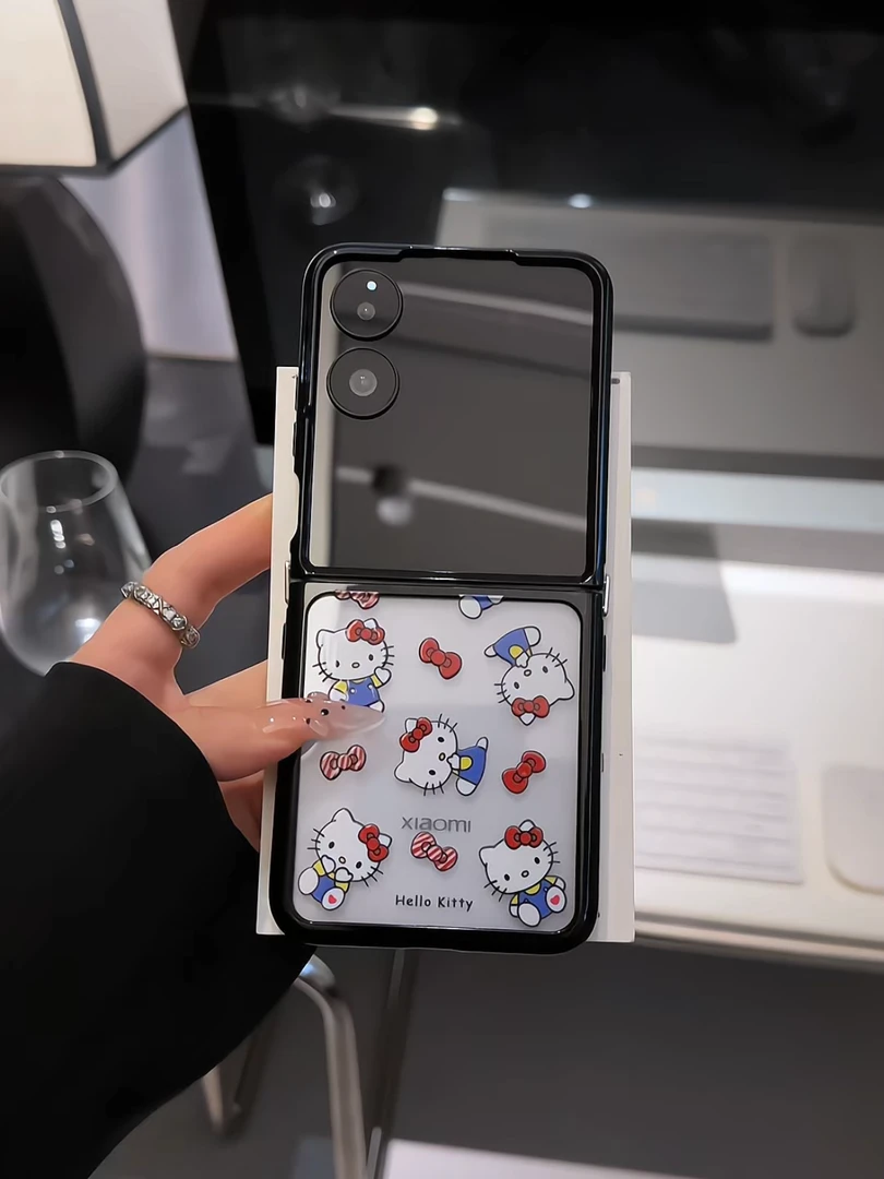 （小米 mixflip系列）折叠奶油适用小米mixflip手机壳蝴蝶可爱kitty