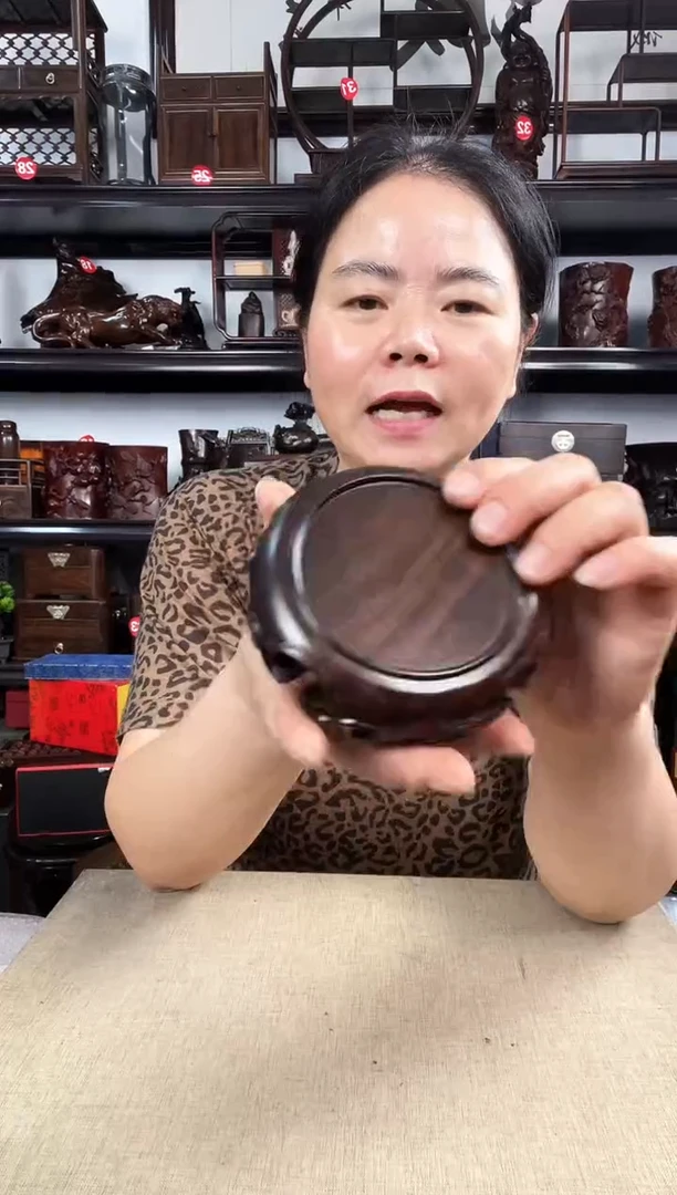 木小卷边圆老李红木工艺品