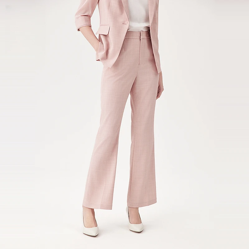 赢智尚女裤春中腰喇叭长裤干练提气职场装ZV02275