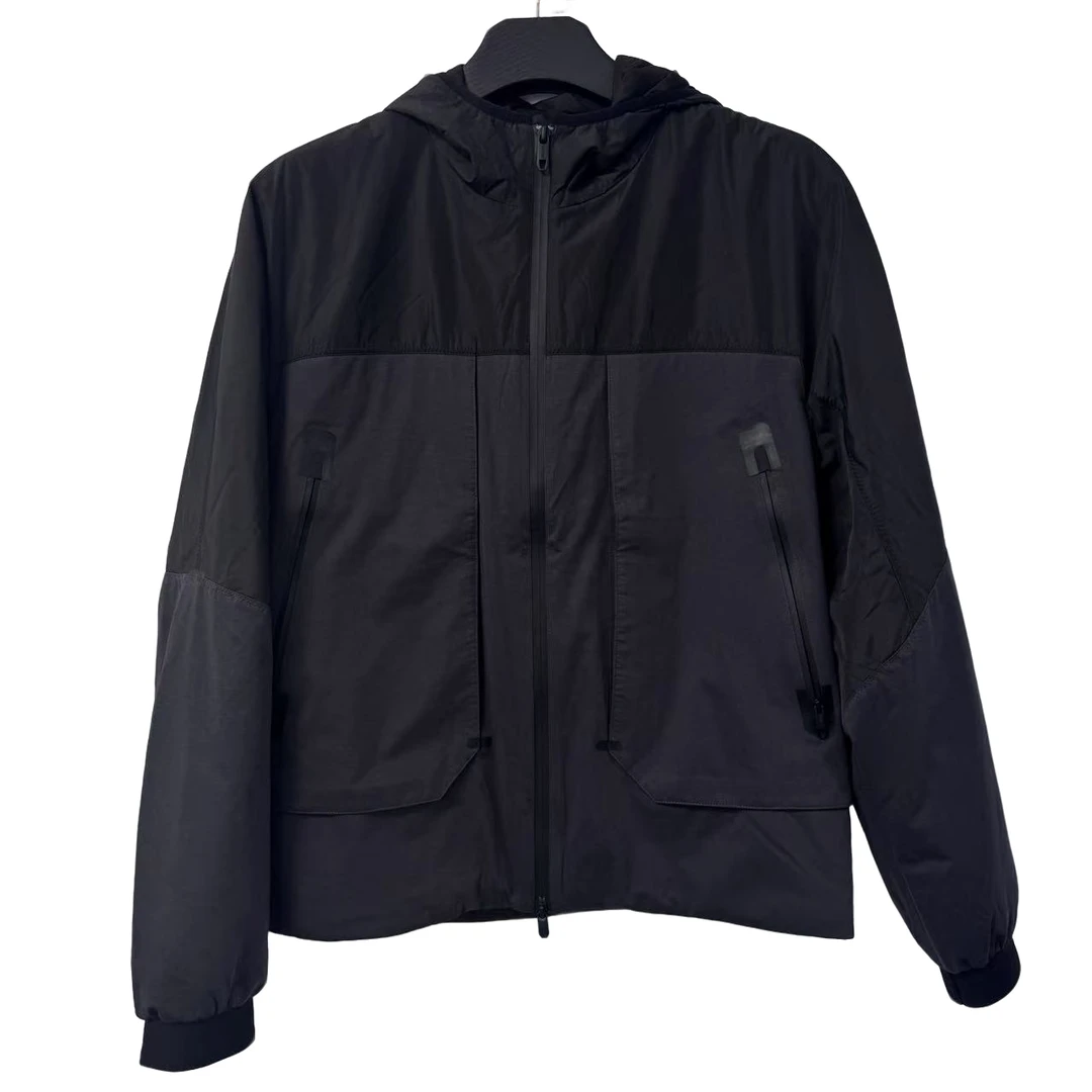 时尚休闲连帽百搭男士针织棉服