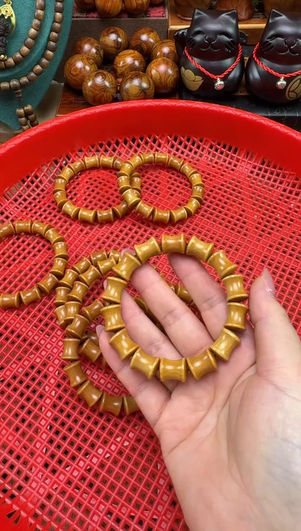 檀香木手串/手链老山檀竹节款1.2单圈