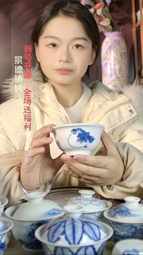 盘陶妙庐玉窑小汤碗微瑕