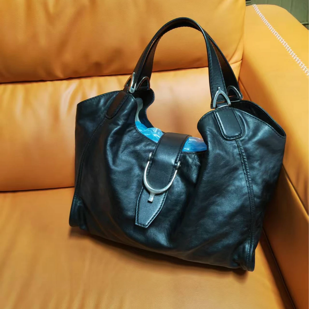 95新 GUCCI/古驰 【安则专属】黑色托特包