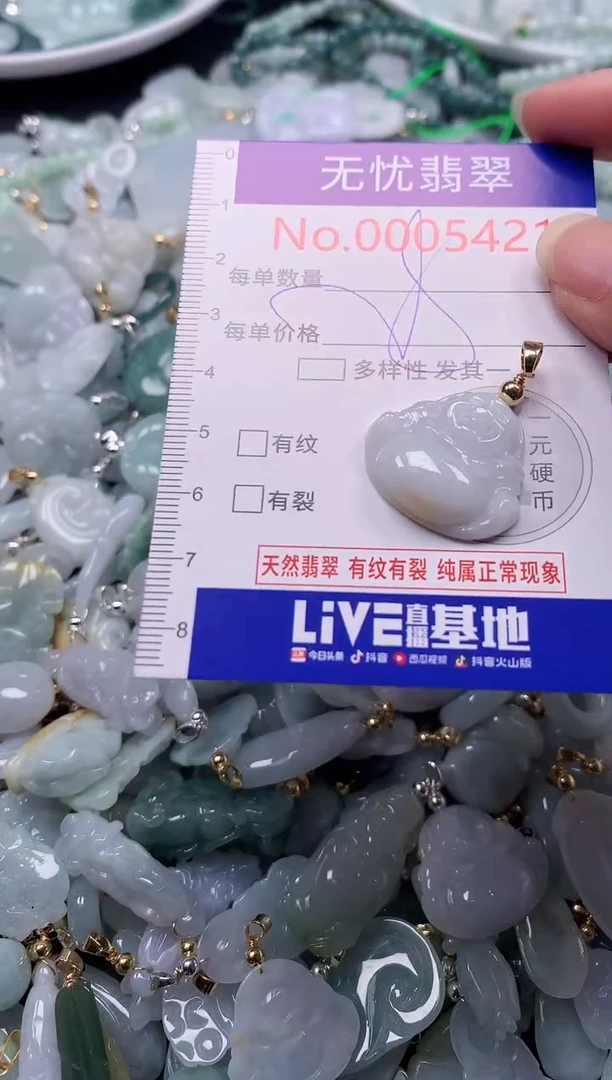 吊坠(不含链)未镶嵌翡翠5421