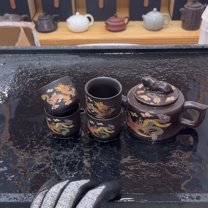 180ml卧虎藏龙凤鸣壶一壶四杯