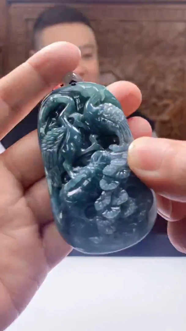 【闪购商品】定制翡翠未镶嵌1072hn-毛货挂件14