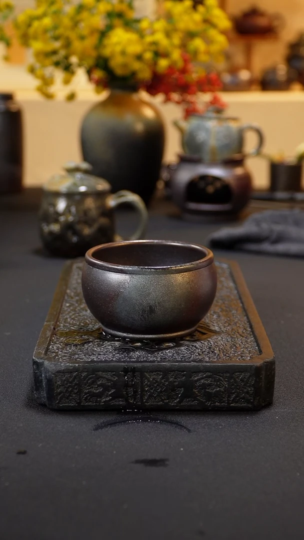 茶壶紫砂纯自然柴烧