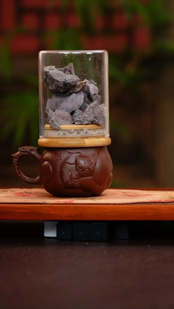 茶壶紫砂鱼化龙 主人杯 紫袍玉砂