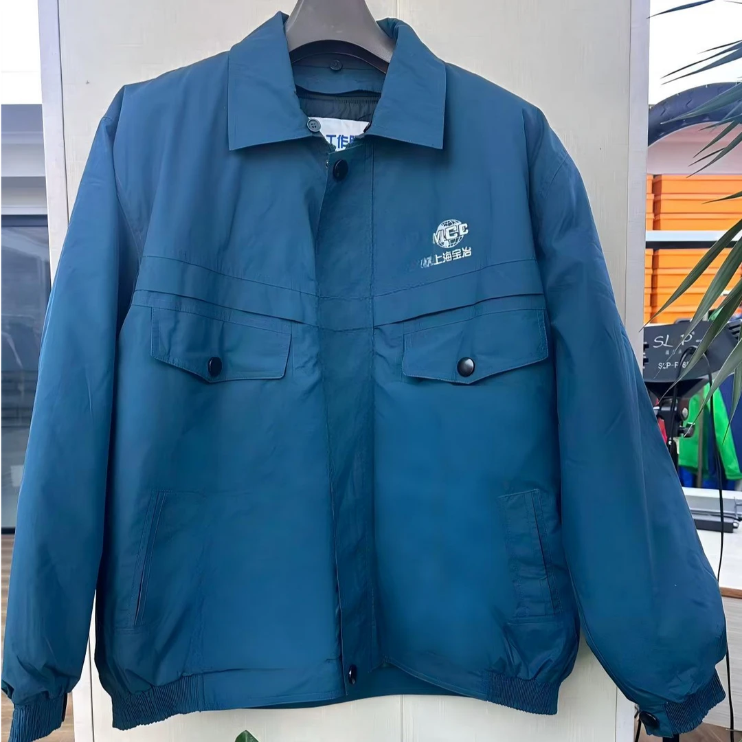 【特伦布朗】时尚蓝色工装户外棉服