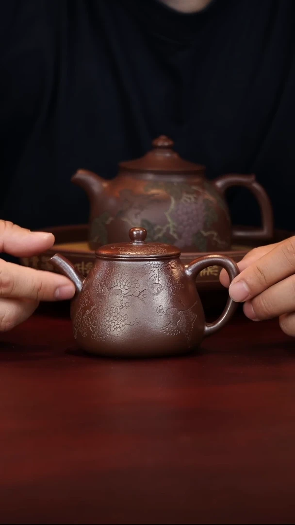 宜兴原矿高端紫砂-石瓢