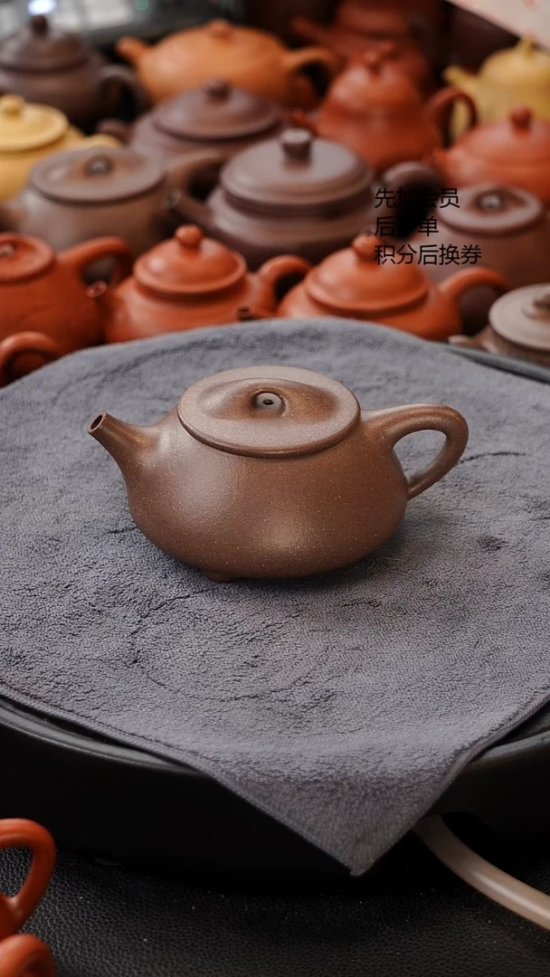 茶壶紫砂微瑕 景舟石瓢 200C 原矿鲨鱼皮段泥