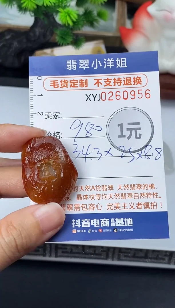 未镶嵌定制翡翠✨****苏毛货商品 不退换/ 0956