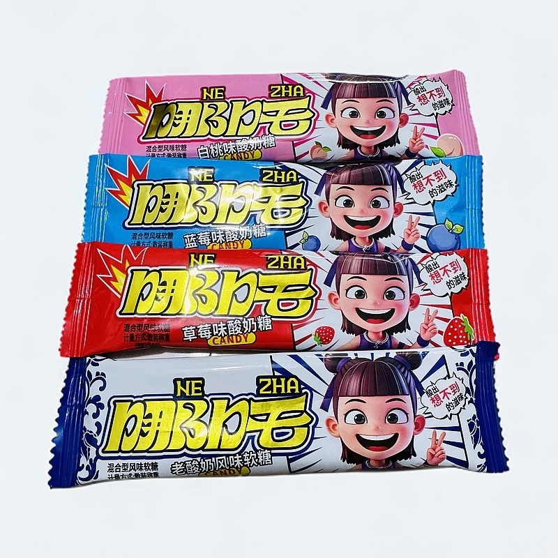 【拉丝酸奶团】拉丝酸奶果町白桃草莓蓝莓老酸奶网红休闲零食礼包